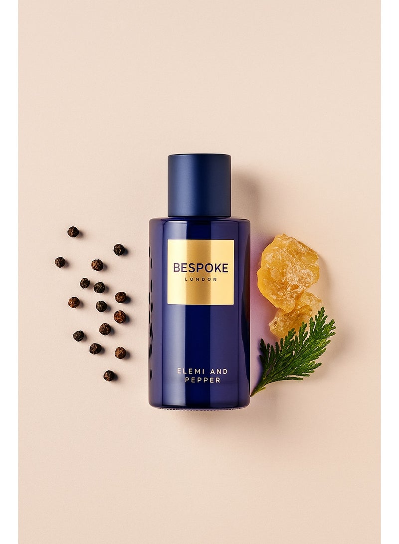 Bespoke London Gold Collection Elemi & Pepper Eau de Parfum for Men, 100ml – Long-Lasting Woody Ambery Men’s Perfume, Luxury Fragrance Gift - Image 4